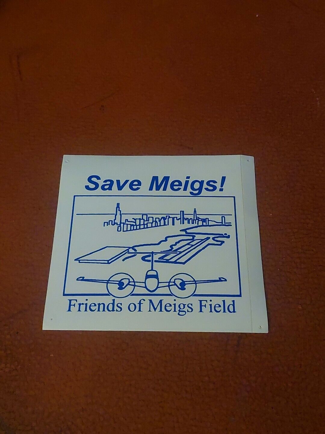 Rare Chicago Meigs Field Airport Decal Sticker 