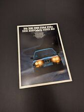 BMW E30 Price Sheet Sales Brochure - German Market picture