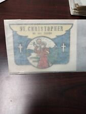Baxter Lane Co. Vintage Water Dip Decal ST. CHRISTOPHER BE MY GUIDE Sticker picture