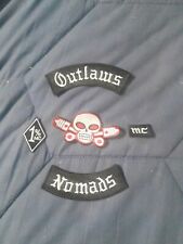 M C Club Front Patch Set- Outlaws -3 day sale picture